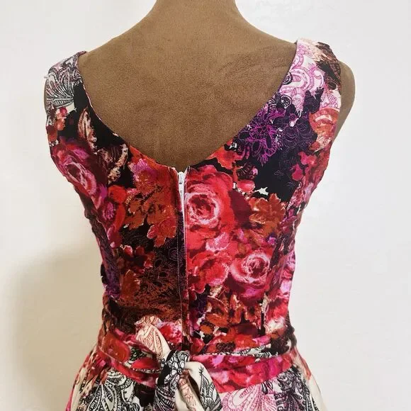 Lady Vintage London Tea Dress US 4 Hepburn Rockabilly Retro 1950s Swing Pinup - Picture 5 of 13